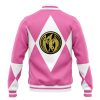 Hooktab 3D Printed Pink Ranger Mighty Morphin Power Rangers Unisex Varsity Jacket