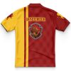 Hooktab 3D Printed Gryffindor Harry Potter Men's Short Sleeve Anime Polo Shirt