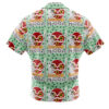 Raging Princess Mononoke Studio Ghibli Men's Short Sleeve Button Up Hawaiian Shirt