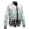 Hooktab 3D Printed Shinobu Kocho Pattern Demon Slayer Unisex Varsity Jacket