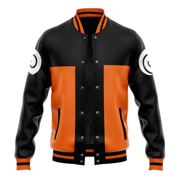 Hooktab 3D Printed Shipuuden Naruto Unisex Varsity Jacket