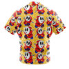 Shy Guy Super Mario Bros Men's Short Sleeve Button Up Hawaiian Shirt