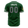 Hooktab 3D Printed Slytherin Serpents House Harry Potter Men's Short Sleeve Anime Custom Baseball Jersey