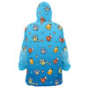 Hooktab 3D Printed Water Type Pattern Pokemon Unisex Snug Oversized Blanket Hoodie