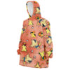 Hooktab 3D Printed Typhlosion Pattern Pokemon Unisex Snug Oversized Blanket Hoodie