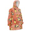 Hooktab 3D Printed Typhlosion Pattern Pokemon Unisex Snug Oversized Blanket Hoodie