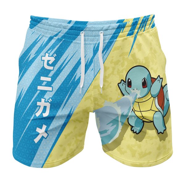 Hooktab Squirtle Attack Pokemon Anime Mens Shorts Running Shorts Workout Gym Shorts