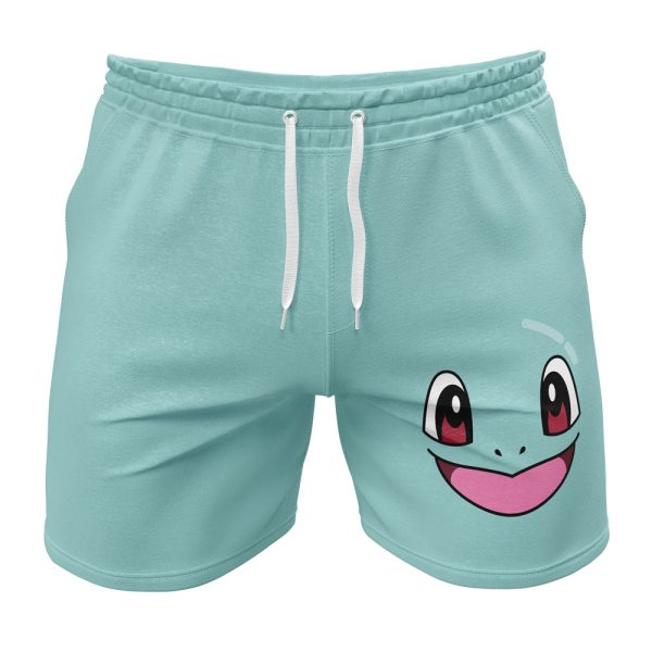 Hooktab Squirtle Face Pokemon Anime Mens Shorts Running Shorts Workout Gym Shorts