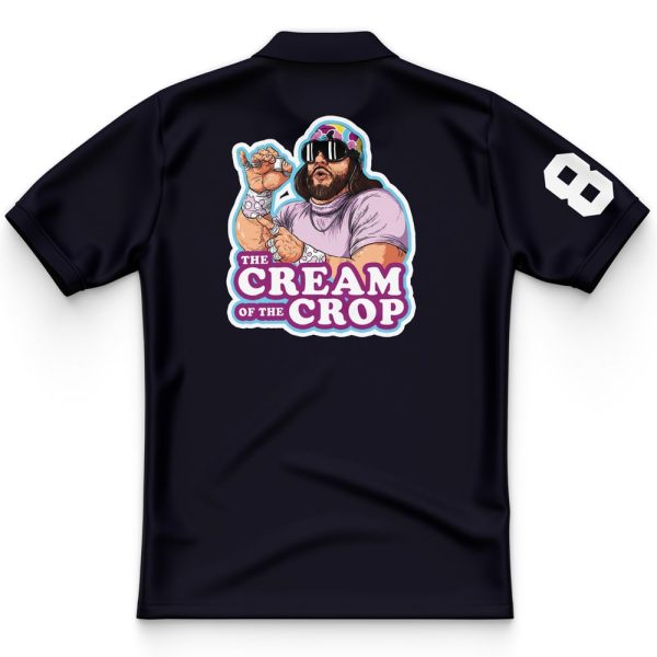 Hooktab 3D Printed The Cream of the Crop Randy Savage Pop Culture Men's Short Sleeve Anime Polo Shirt