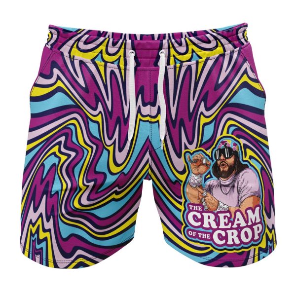 Hooktab Trippy The Cream of the Crop Randy Savage Pop Culture Anime Mens Shorts Running Shorts Workout Gym Shorts