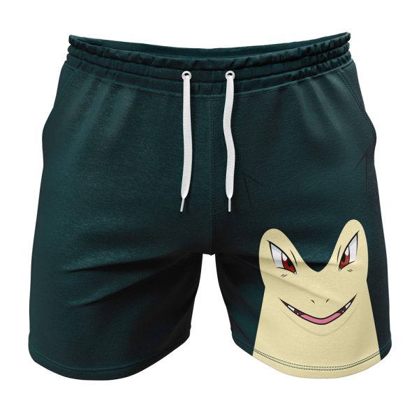 Hooktab Typhlosion Face Pokemon Anime Mens Shorts Running Shorts Workout Gym Shorts