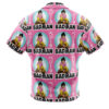 Vegeta Pink Badman Dragon Ball Z Men's Short Sleeve Button Up Hawaiian Shirt