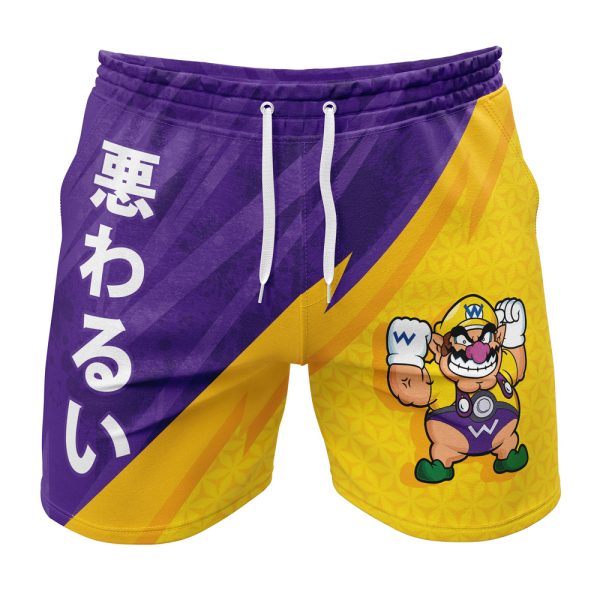 Hooktab Wario Super Mario Bros Anime Mens Shorts Running Shorts Workout Gym Shorts