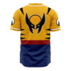 Hooktab 3D Printed Wolverine Marvel Men's Short Sleeve Anime Baseball Jersey