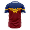 Hooktab 3D Printed Wonder Woman DC Comics Men's Short Sleeve Anime Baseball Jersey