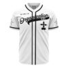 Hooktab 3D Printed Xemnas Organization XIII Kingdom Hearts Men's Short Sleeve Anime Baseball Jersey