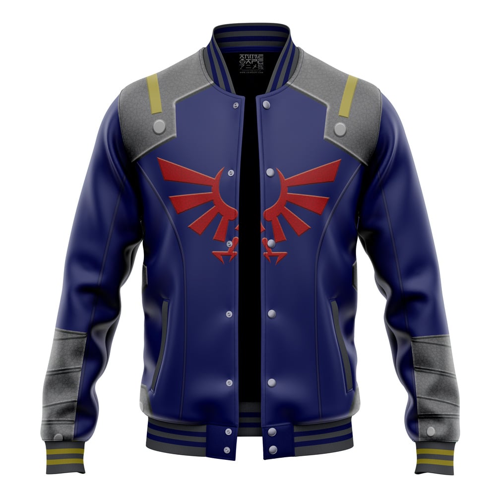 Hooktab 3D Printed Zelda Shield Style The Legend of Zelda Unisex Varsity Jacket