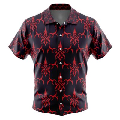 Command Seal Fate Stay Night Men's Short Sleeve Button Up Hawaiian Shirt