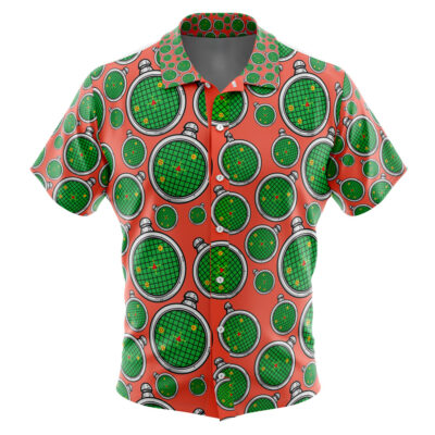 Dragon Radar Dragon Ball Z Men's Short Sleeve Button Up Hawaiian Shirt