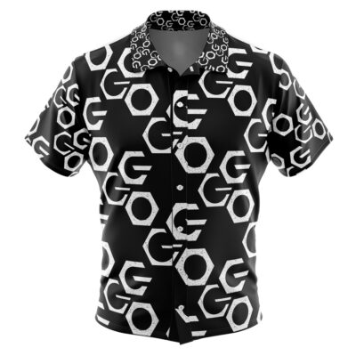 GGO Sword Art Online Men's Short Sleeve Button Up Hawaiian Shirt