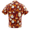 Patamon Digimon Men's Short Sleeve Button Up Hawaiian Shirt