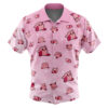 Kirby Pattern Men's Short Sleeve Button Up Hawaiian Shirt