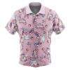 Sylveon Pattern Pokemon Men's Short Sleeve Button Up Hawaiian Shirt