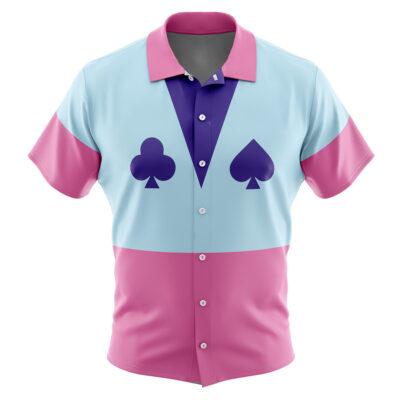 Hisoka Hunter x Hunter Men's Short Sleeve Button Up Hawaiian Shirt