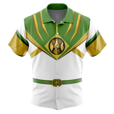 Lord Drakkon Mighty Morphin Power Rangers Men's Short Sleeve Button Up Hawaiian Shirt