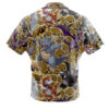 Rock Type Pokemon Pokemon Men's Short Sleeve Button Up Hawaiian Shirt