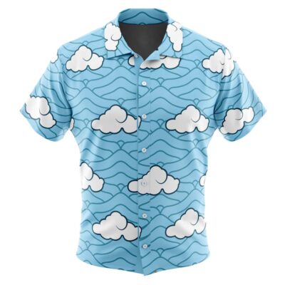 Sakonji Urokodaki Demon Slayer Men's Short Sleeve Button Up Hawaiian Shirt