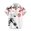 Hooktab Tien Shinhan Japan Cherry Blossom Style Dragon Ball Z Hawaiian Shirt