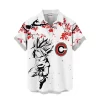 Hooktab Trunks Kid SSJ Japan Cherry Blossom Style Dragon Ball Z Hawaiian Shirt