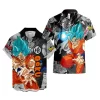 Hooktab Goku Blue Dragon Ball Z Hawaiian Shirt