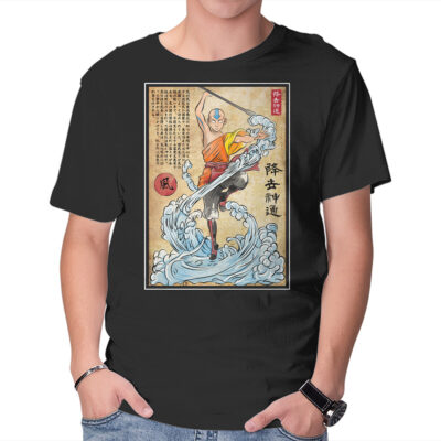Air Nomad Master Woodblock Anime T-shirt