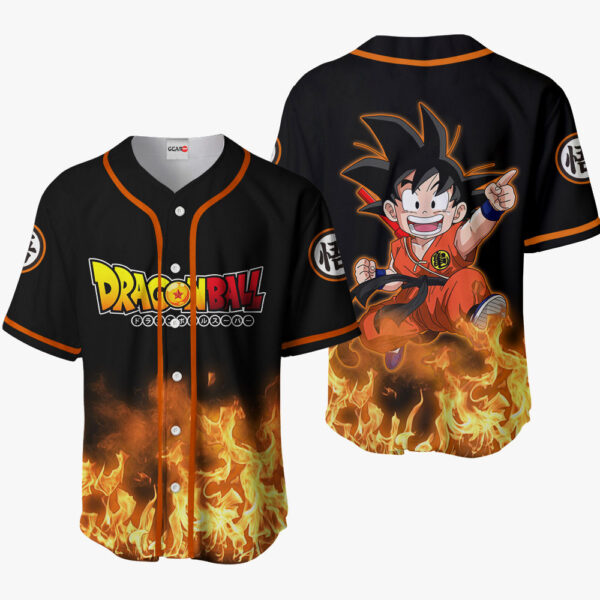 Goku Anime Dragon Ball Z Otaku Cosplay Shirt Anime Baseball Jersey
