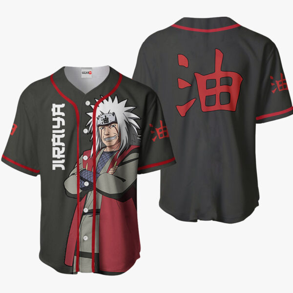 Jiraiya Anime Naruto Otaku Cosplay Shirt Anime Baseball Jersey Merch