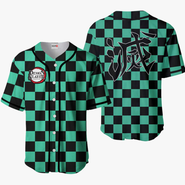Tanjiro Demon Slayer Anime Otaku Cosplay Shirt Anime Baseball Jersey Pattern Clothes