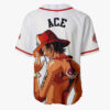 Portgas D Ace Anime One Piece Otaku Cosplay Shirt Anime Baseball Jersey