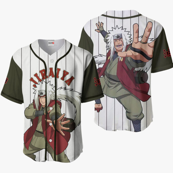 Jiraiya Anime Naruto Otaku Cosplay Shirt Anime Baseball Jersey