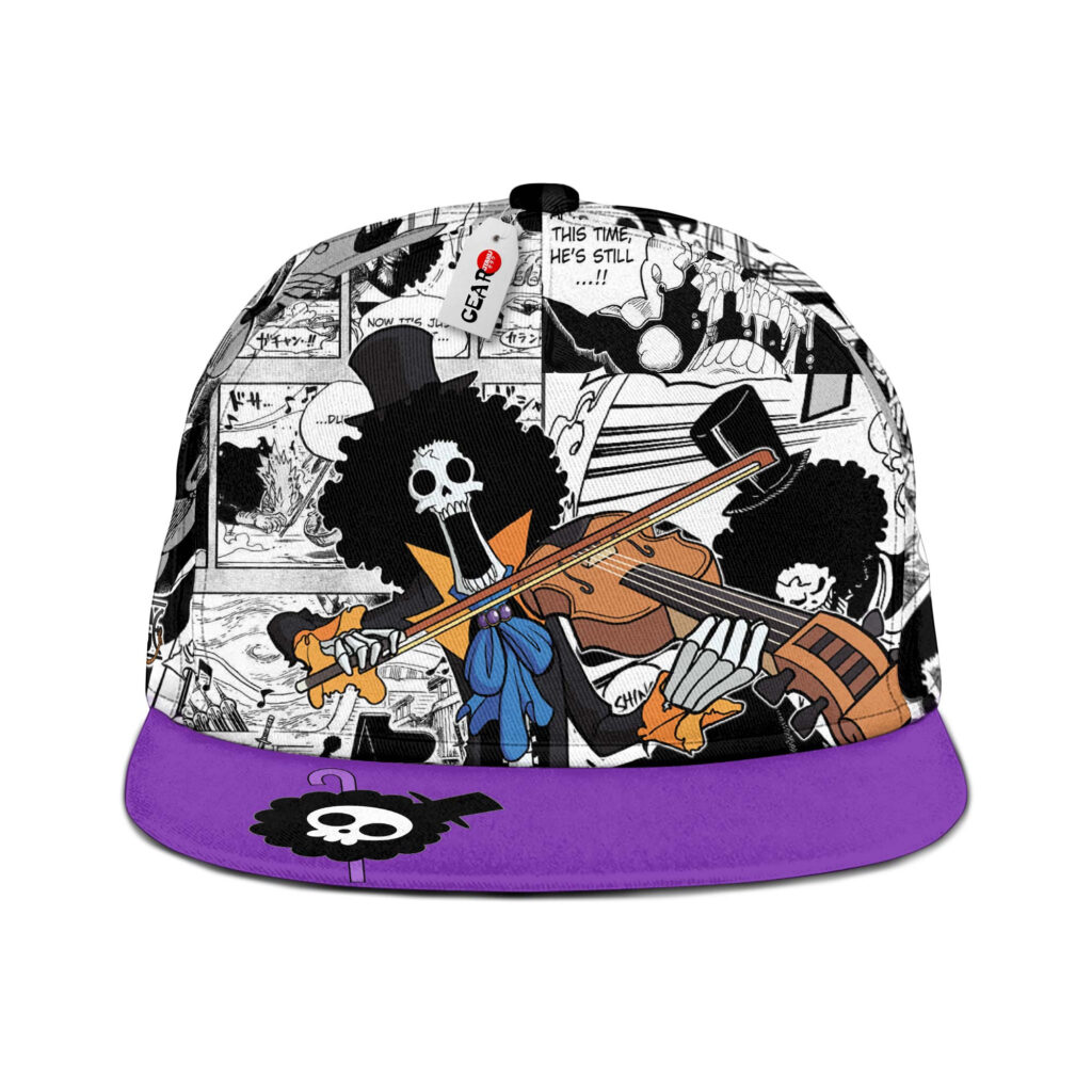 Brook Snapback Hat One Piece Snapback Hat Anime Snapback Hat