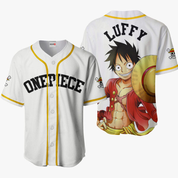 Monkey D Luffy Anime One Piece Otaku Cosplay Shirt Anime Baseball Jersey