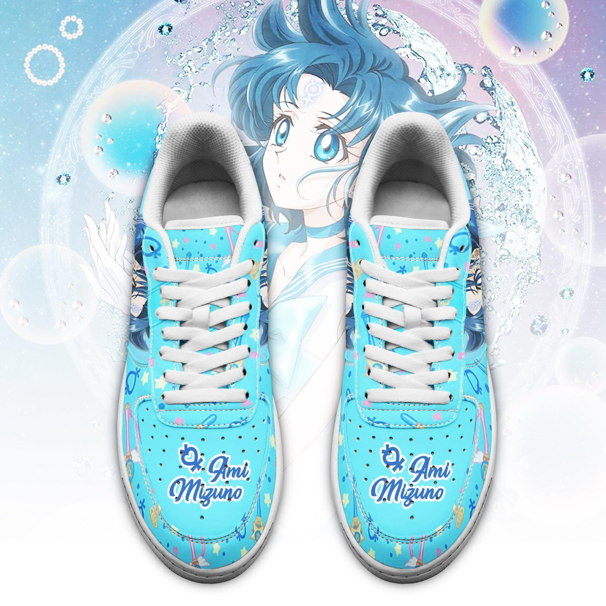 Sailor Mercury Sailor Moon Air Anime Sneakers