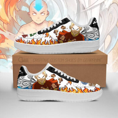 Aang Avatar Air Anime Sneakers Four Nation Tribes Avatar PT08AF