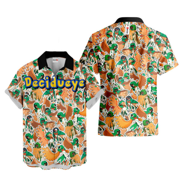 Decidueye Hawaiian Shirt Pokemon Hawaiian Shirt Anime Hawaiian Shirt