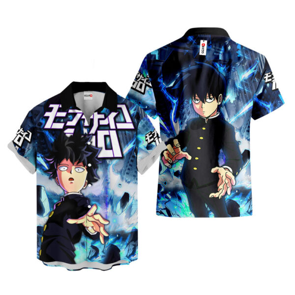 Ritsu Kageyama Hawaiian Shirt Mob Psycho 100 Hawaiian Shirt Anime Hawaiian Shirt