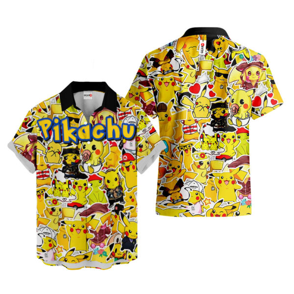 Pikachu Hawaiian Shirt Pokemon Hawaiian Shirt Anime Hawaiian Shirt