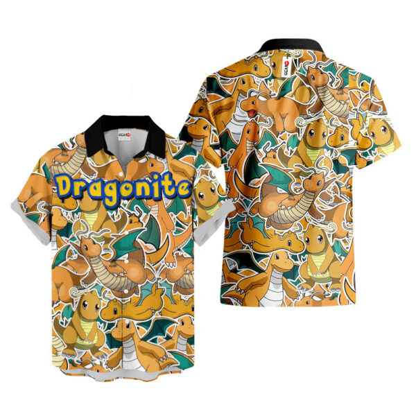 Dragonite Hawaiian Shirt Pokemon Hawaiian Shirt Anime Hawaiian Shirt