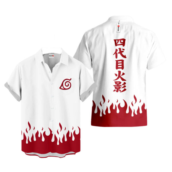 Costume Minato Namikaze Hawaiian Shirt Naruto Hawaiian Shirt Anime Hawaiian Shirt