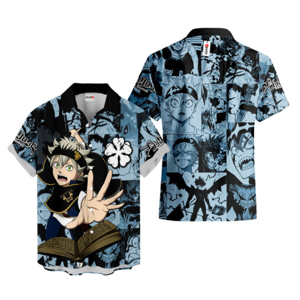 Asta Hawaiian Shirt Black Clover Hawaiian Shirt Anime Hawaiian Shirt